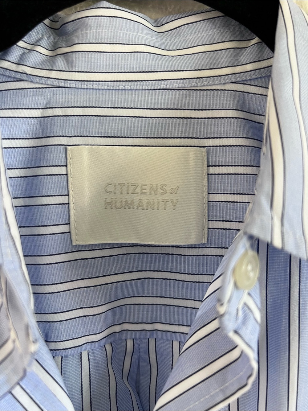NWT Citizens of Humanity Women's Shay Shirt in Melissani Stripe Button Down - Picture 3 of 11